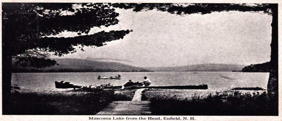 Mascoma Lake from the Head, Enfield NH 1922