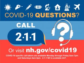 COVID-19 Questions? Call 2-1-1